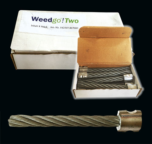 WeedGo 2 Replacement Brushes -Steel (Pack of 8)